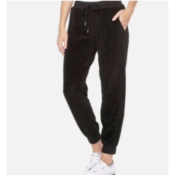 Young Fabulous & Broke Black Velour Joggers. Size Small. - Picture 1 of 13